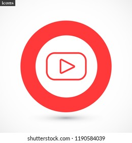video vector icon eps 10