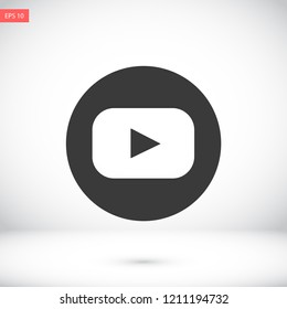 video vector icon eps 10
