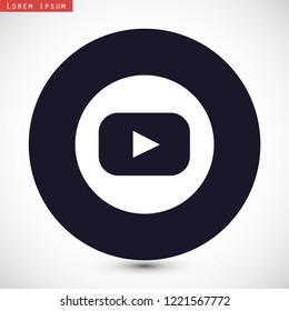 video vector icon eps 10