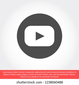 video vector icon eps 10