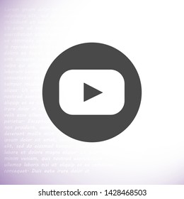 video vector icon eps 10 , Lorem ipsum Flat design