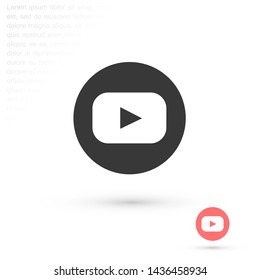 video vector icon eps 10 , Lorem ipsum Flat design