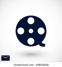Video vector icon, Vector EPS 10 illustration style