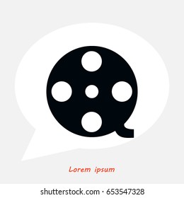 Video vector icon, Vector EPS 10 illustration style