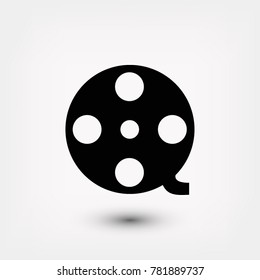 Video vector icon, Vector EPS 10 illustration style