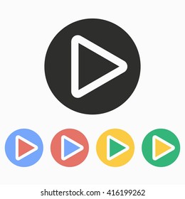 Video  vector icon. Illustration isolated on white  background for graphic and web design.