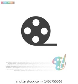 Video Vector icon . Lorem Ipsum Illustration design
