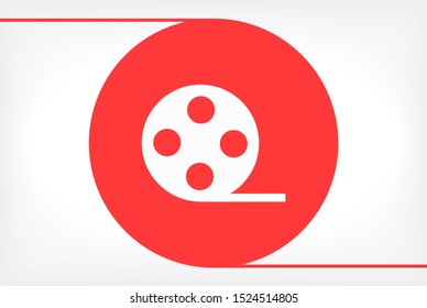 Video Vector icon . Lorem Ipsum Illustration design