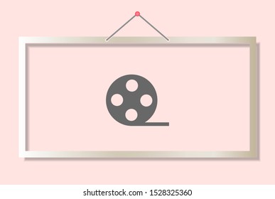 Video Vector icon . Lorem Ipsum Illustration design