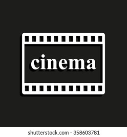 video -  vector icon with shadow
