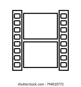 Video - vector icon without  fill