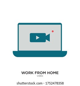 Video vector illustration flat design
