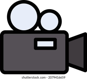 video vector illustration isolated on a transparent background. stroke vector icons for concept or web graphics.