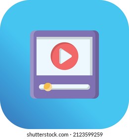 video Vector illustration on a transparent background.Premium quality symmbols.Vector line flat icon for concept and graphic design.
