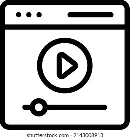 video Vector illustration on a transparent background.Premium quality symmbols.Stroke vector icon for concept and graphic design.