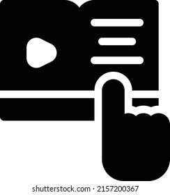 video  Vector illustration on a transparent background. Premium quality symmbols. Glyphs vector icons for concept and graphic design. 
