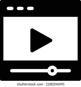 video Vector illustration on a transparent background.Premium quality symbols.Glyphs vector icon for concept and graphic design.