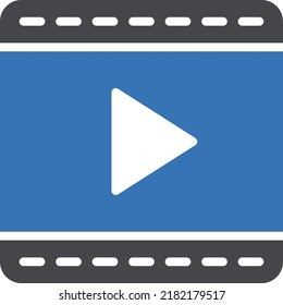 Video Vector illustration on a transparent background.Premium quality symbols.Glyphs vector icon for concept and graphic design.