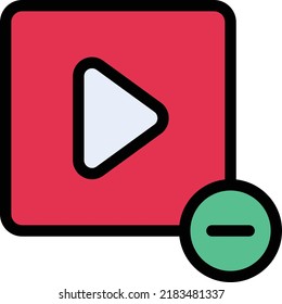 ilustración de vídeo Vector en un fondo transparente.Símbolos de calidad premium.Icono vectorial de trazo para el concepto y el diseño gráfico.