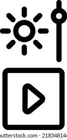 video Vector illustration on a transparent background.Premium quality symmbols.Stroke vector icon for concept and graphic design.