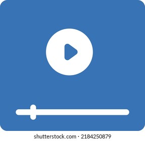 ilustración de vídeo Vector en un fondo transparente. Símbolos de calidad superior. Iconos vectoriales de glifos para diseño de conceptos y gráficos.