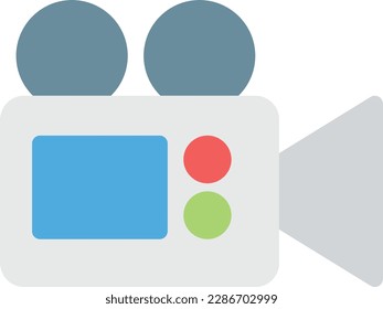 ilustración de vídeo Vector en un fondo transparente. Símbolos de calidad superior. Iconos vectoriales de color de línea para el concepto y el diseño gráfico.