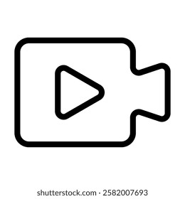 Video Videography Camcorder Icon for Shop E-Commerce