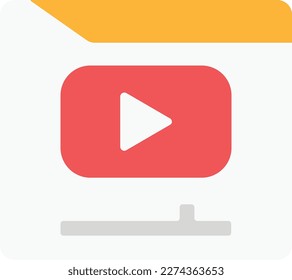 video vlogger view vector flat illustration