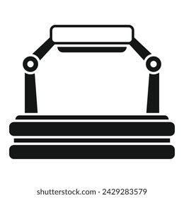 Video vr platform icon simple vector. Cyber cinema. Futuristic tour interface