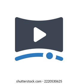 Video vr watch icon (Vector illustration)