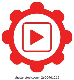 Video and wheel on white