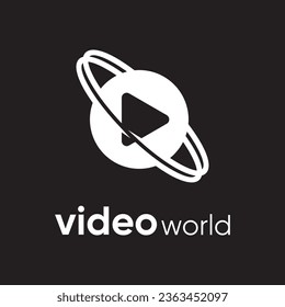 Video world logo design  vector