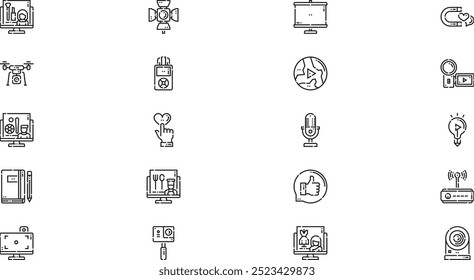 Colección de iconos vectoriales de alta calidad con trazo editable. Ideal para Profesional y Proyectos Creativos.