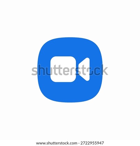 videocall feature icon sign vector