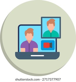 Icono de estilo de círculo plano