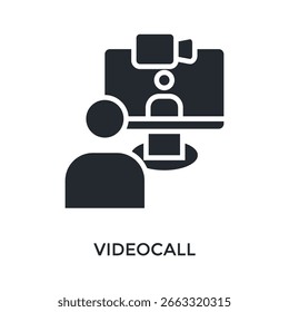 Symbolstil für Videokontext. Vektorgrafik für Grafikdesign