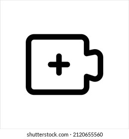 Videocall line icon. Minimal vector illustration, simple outline icons - chat, message, microphone, turn camera, conference and other pictogram for video call interface. Editable Stroke Pixel Perfect