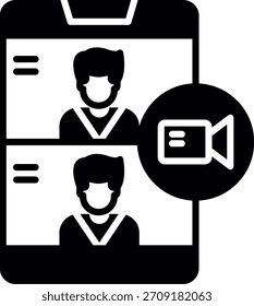 Videocall Nuevo Vector de diseño de iconos creativos