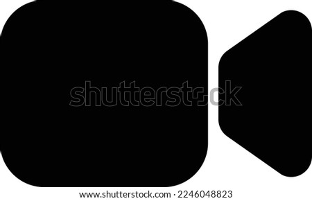 videocam illustration with flat style