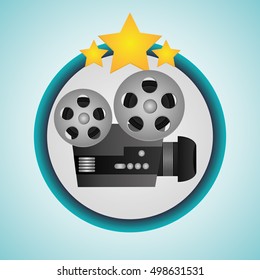 Videocamera cinema and movie design