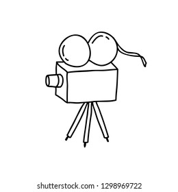 videocamera doodle icon