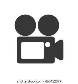 videocamera film movie cinema icon. Isolated and flat illustration. Vector graphic