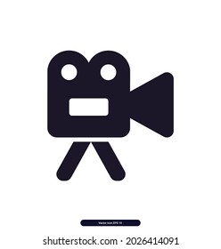 videocamera icon. Devices and Electronics related icons. Computers and mobile phones vector icons. 