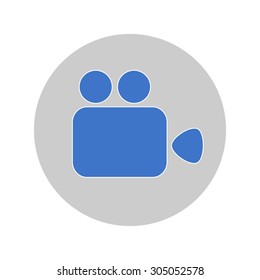 Videocamera icon, eps 10