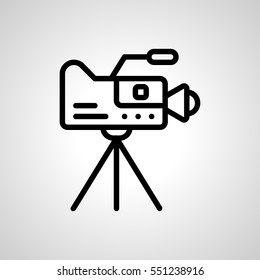 video-camera icon. isolated sign symbol