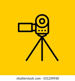 video-camera icon. isolated sign symbol