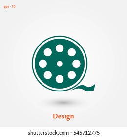 Videocamera Single icon, flat design best vector icon
