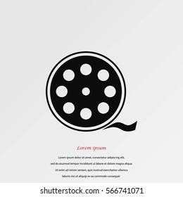 Videocamera Single icon, flat design 