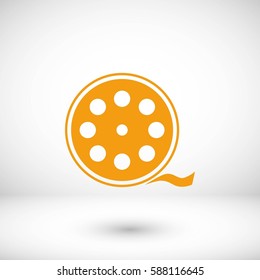 Videocamera Single icon, flat design best vector icon