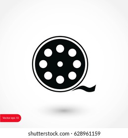 Videocamera Single icon, flat design best vector icon
